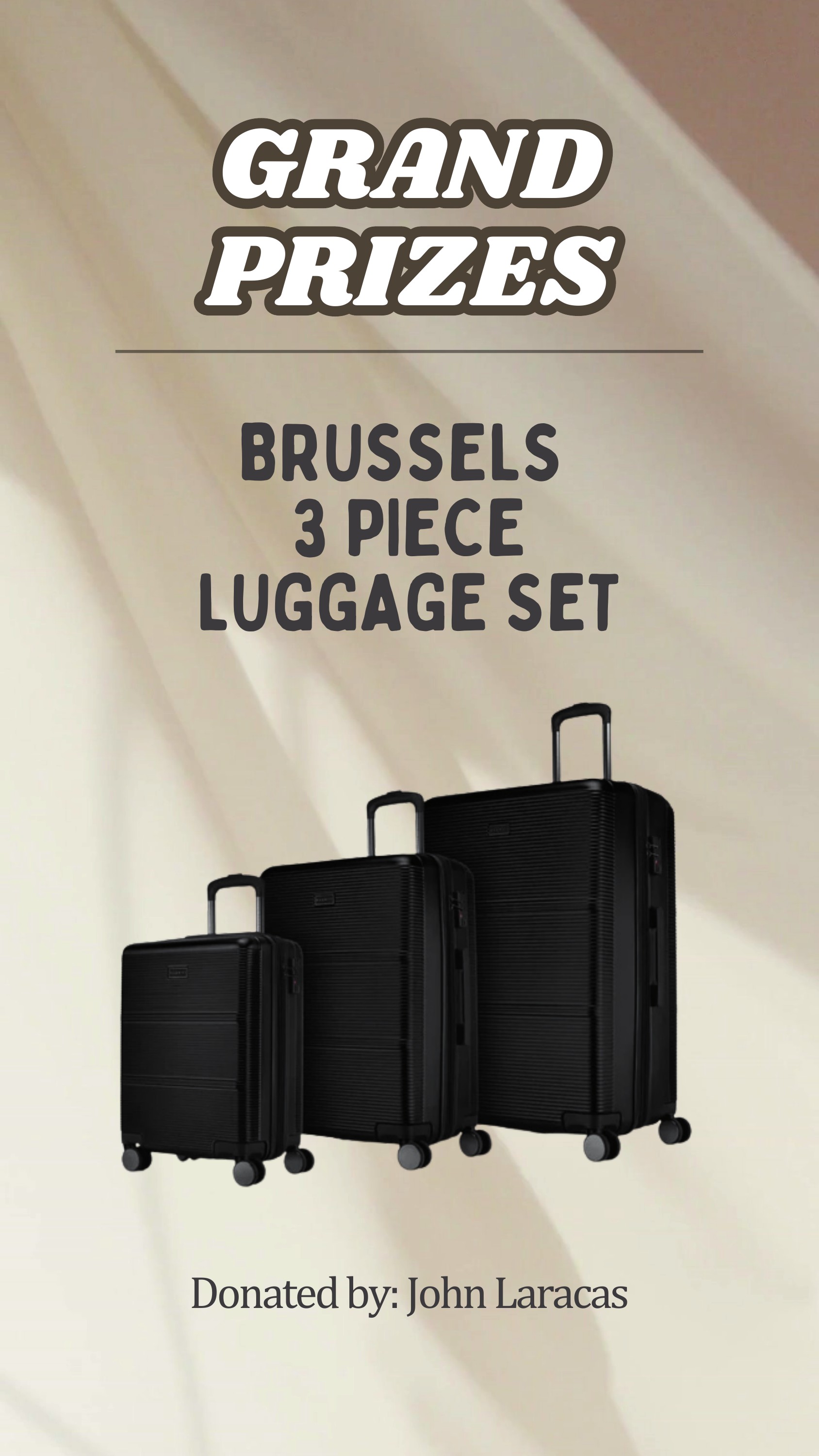 Brussels 3 Piece Luggage Set