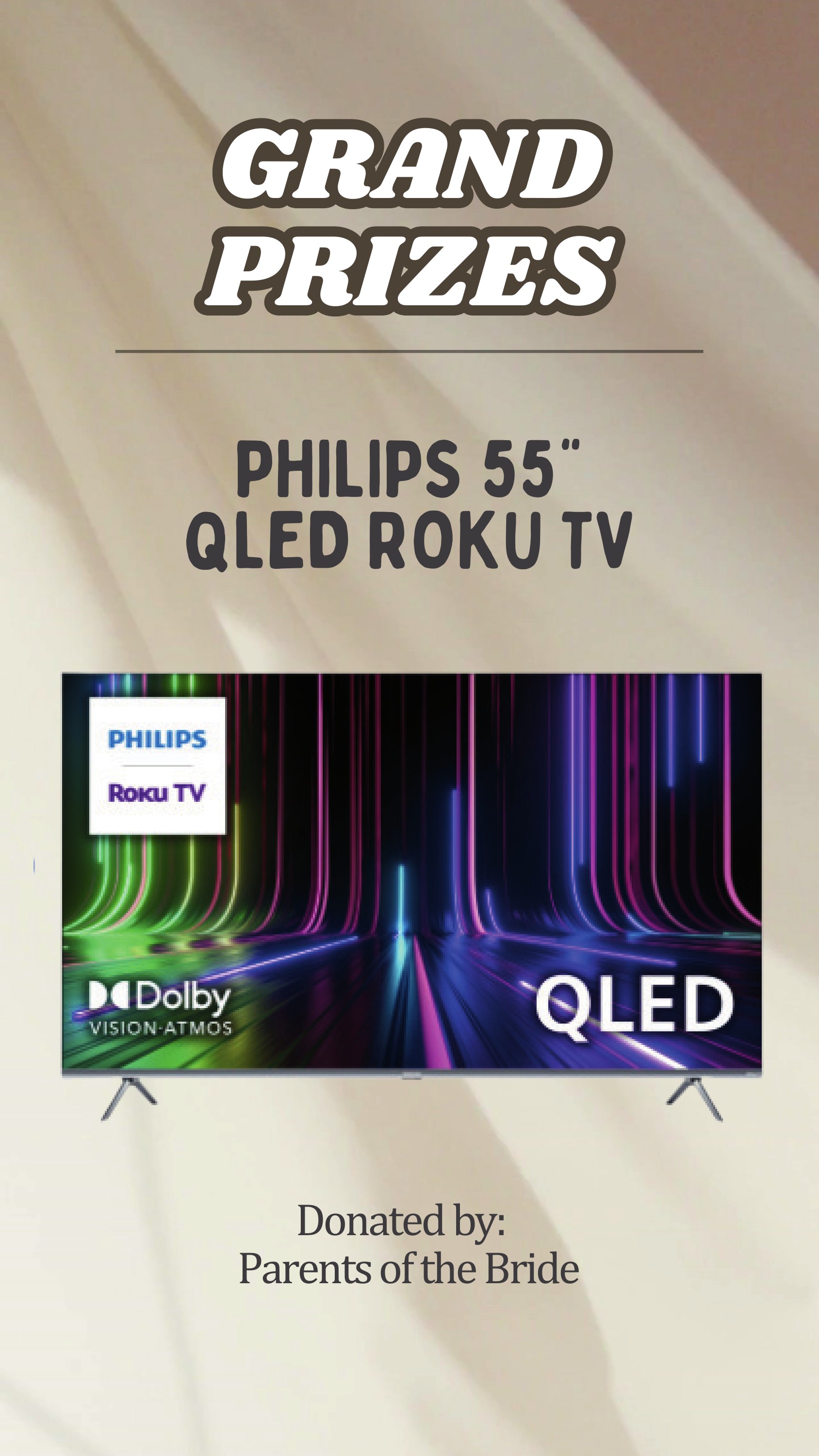 Philips 55" QLED Roku TV